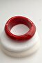 Burgundy Color Bone Handcuff Bracelet (6.5cm) - 2