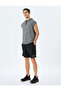Geometric Printed Pocket Detailed Basic Waist Lace-Up Sports Shorts - 2