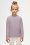 Soft Lilac Unisex Crew Neck Long Sleeve T-Shirt - 2
