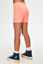 Phosphor Orange Basic Girls' Dance Shorts - 4