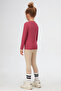 Light Plum Basic Seasonal Lycra Long Sleeve Girls' T-Shirt - 4