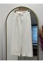 Asu Belted Wide Leg Trousers-Mt1445 White