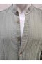 Muslin Cotton Long Sleeve, Soft Judge Collar Men's Shirt - 5
