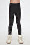 Anthracite New York Printed Embroidered Girls' Winter Leggings - 2