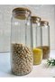 Set of 3 Glass Jars Large Size Food Pulses with Vacuum Lid 1500 ml - 3