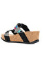 Gj Giorgia Wedge Heel Stone Detailed Comfortable Women's Slippers - 8