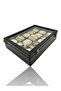 Diji 15-Piece Watch Box Watch Case Crocodile Brown - 2