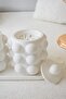 Stand Concrete Cotton and Ear Cotton Boxes Concrete Set of 3 with Lid - 4