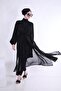 Basic Lace-Up Black Design Hijab Pareo - 2
