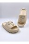 Stylish Lightweight Comfortable Beach Sea Pool Slippers with Butterfly Stones - 4