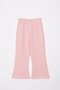 Flower Printed Hooded Spanish Leg Light Powder Color Girls' Pants Set - 6
