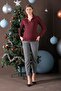 Maternity Stretchy Abdominal Band Waist Adjustable Mom Fit Classic Gabardine Pants Dark Gray