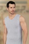Defnada Şahinler Men's Zero Sleeve V-Neck Lycra Undershirt E079 - 5