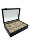 Diji 15-Piece Watch Box Watch Bag Crocodile Navy Blue - 3