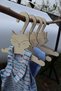 Wooden Children's Hanger 7 Pieces Hanger - Big Fox Baby Closet Hanger (Cream Color) - 2