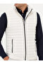 White Thin Quilted Coat Vest 50266336-Vr013 - 6