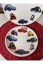 Plate Lightning Mcqueen 5 Pieces Children's Food Set Food Set - 4