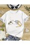 Girl's Crew Neck Printed Short Sleeve T-Shirt