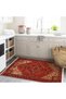 Emre Collection Red Theme Bohemian Traditional Motif Patterned Woven Base Vintage Decorative Carpet 10 - 3