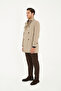 Madrid Men's Mink Double-Breasted Collar Standard Fit Cotton Trench Coat - 7