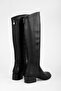 Women's Breeze Black Leather Boots - 3