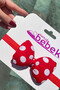 Spotted Red Baby Girl Bow Tie Bandana - 2
