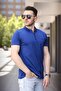 تي شيرت رجالي من Roderick ذو الياقة على شكل قرص العسل بنصف سحاب - 2