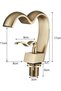Bathroom Sink Faucet Matte Gold Color Waterfall Heart New Design Imported with 7 Years Warranty - 8