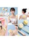 2 in 1 Double Sided Long Handled Brush Bath Body Back Brush Bath Loofah - 5