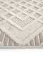 Ares 8802 Cream Runner Geometric Entrance Hall Hallway Carpet Bedroom Carpet Curly Cut Carpet Runner - 7