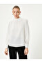 Hakim Collar Blouse Long Sleeve Draped - 3