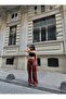 Women's Satin Elastic Draped Palazzo Trousers - 2