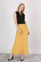 Apsen Women's 1964-95 Pink Belt Detailed High Waist Split Hijab Skirt - 2