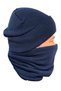Gendarmerie Asayiş Navy Blue Wool Beret Fleece Neck Collar Cut Gloves Set of 3 - 3