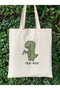 Tea-Rex, Y2K Pinterest Unisex Tearex Cloth Bag Tote Bag, Shopper Bag - 2