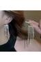 Gold Stone Pendant Evening Dress Ghost Earrings