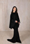BLACK Sleeve Jewelled Skirt Suit 32-2054 - 3