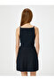 Asymmetric Cut Thin Strap Vest Bustier - Slim Fit Buttoned - 4
