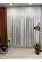Honeycomb Patterned Tulle Curtain |   1/3 Frequent Pleats |   Ecru - 2