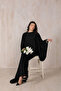 BLACK Sleeve Jewelled Skirt Suit 32-2054 - 8