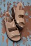 Genuine Leather Anatomical Sole Hajj Umrah Men's Sandals Kml.1222 - 2