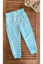Mint Green Embossed Printed Non Raster Seasonal Cotton Boy's Tracksuit Suit - 7