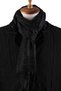 Black Plain Unisex Shawl Kaşkol K634 - 3