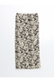 Women's Floral Pencil Skirt with Elastic Waist - 2
