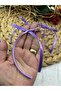 6 mm Lila Satin Ready Bow Ribbon 10 Pcs Balloon Ribbon - 4