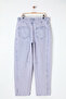 Light Blue-Pink High-Waist Baggy Fit Plus Size Jeans TBBSS25CJ00000 - 10