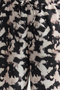 Siyah Beli Lastikli Wide Leg/Geniş Paça Batik Desenli Dokuma Pantolon TWOSS25PL00005 - 4