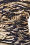 Zebra Desenli Drapeli Tek Omuz Kaplı Regular Mayo TBESS25MA00042 - 7