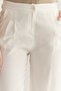 Bej Yumuşak Tuşeli Wide Leg/Geniş Paça Dokuma Pantolon TWOSS25PL00004 - 3