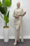 Women's Train Detailed Sequin Embroidered Evening Dress - 3